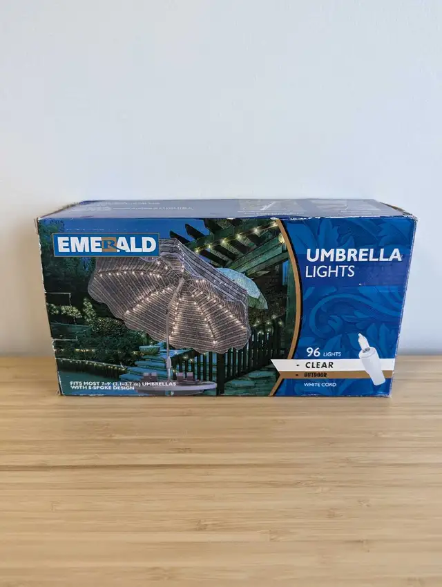 Emerald Patio Umbrella Lights