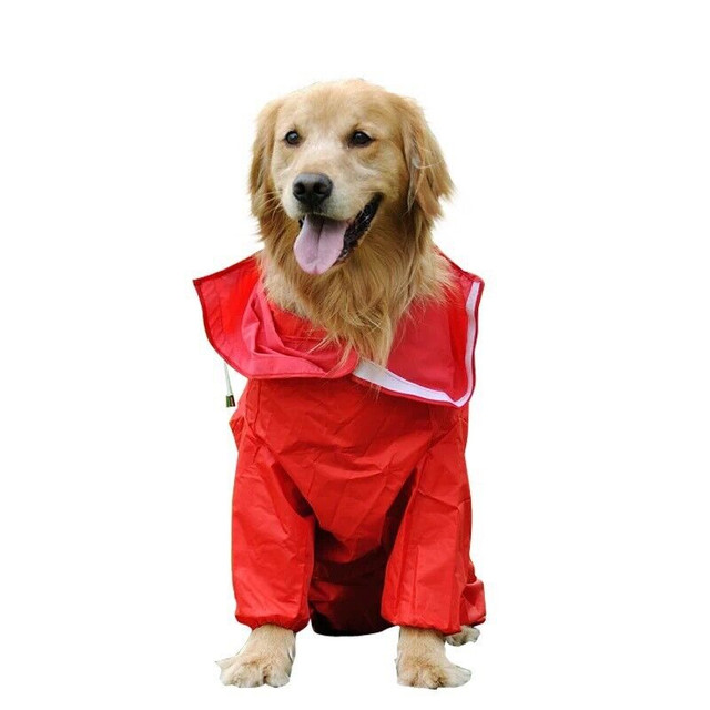 Dog rain coat never used in Accessories in Oakville / Halton Region