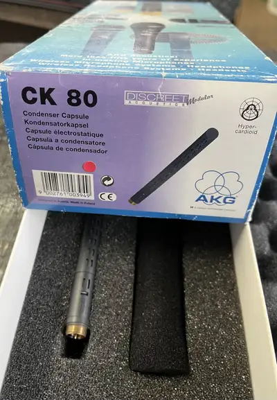 Crown CK80 Condenser microphone capsule only. Requires cable. Hyper cardioid pattern shotgun? Patter...