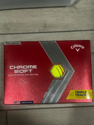 Callaway Chrome Soft triple track. Brand new in package., View more