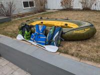 Heavy duty inflatable raft