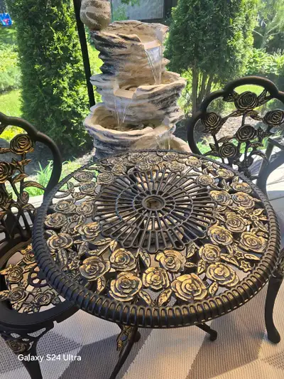 Bistro set for garden or home table and 2 chairs, View more