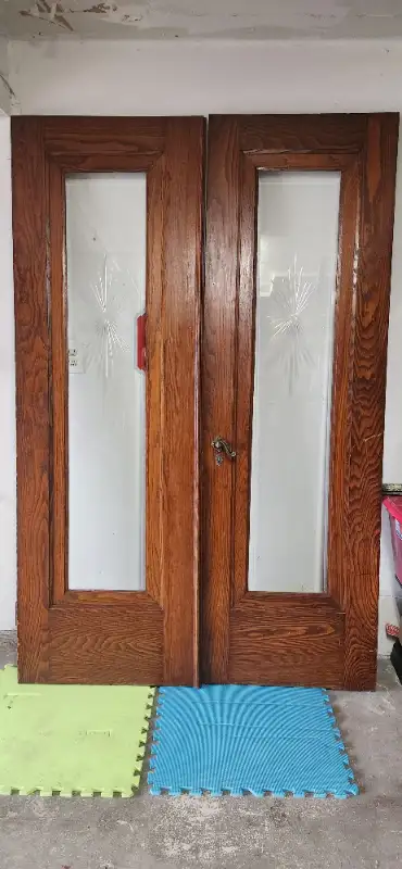 French Doors with cut glass inserts, View more