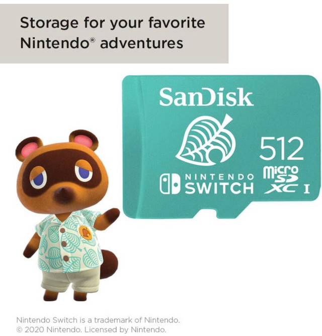 SanDisk 512GB microSDXC-Card, Licensed for Nintendo Switch  in Nintendo Switch in Saskatoon - Image 4