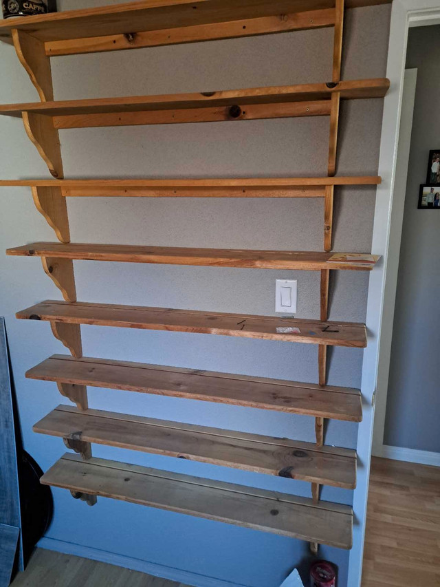 wooden shelves in Multi-item in Strathcona County