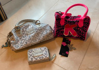 2 Justice purses, wallet & key chain