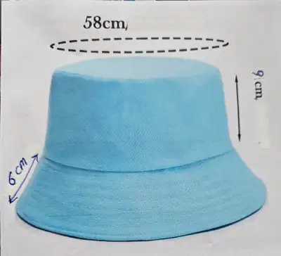 Cotton Bucket Hat - Light Grey - Brand New, View more
