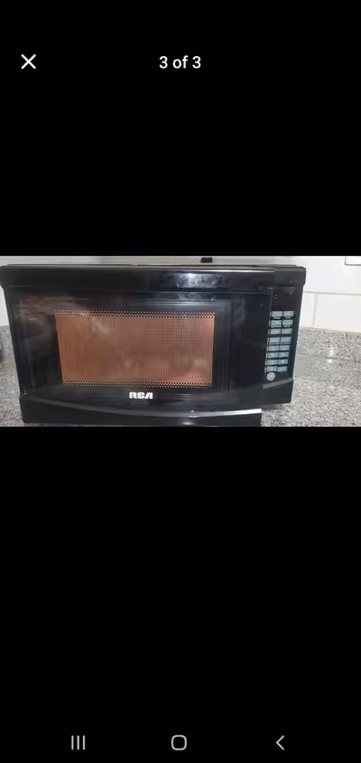 RcA microwave used like new for sale . It's working and it's good condition please contact if you ar...