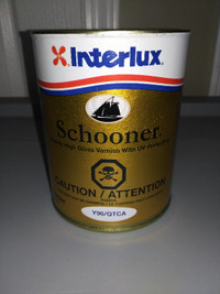 New Interlux Schooner Classic High Gloss Marine Varnish with UV