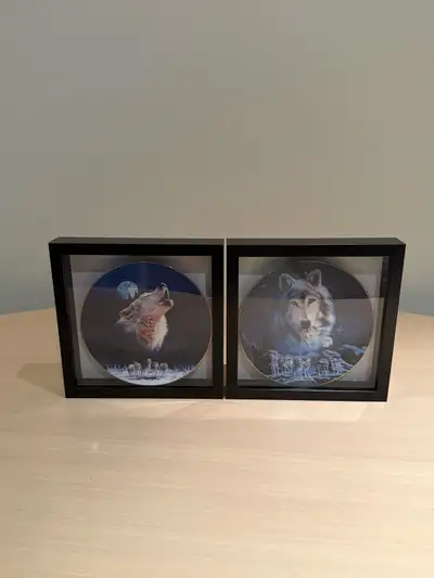 Wolf Decorative Plate Set of 2, View more
