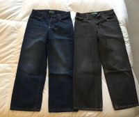 2 Boys Old Navy Jeans, Loose Ample, Size 10 Regular,Inseams24”