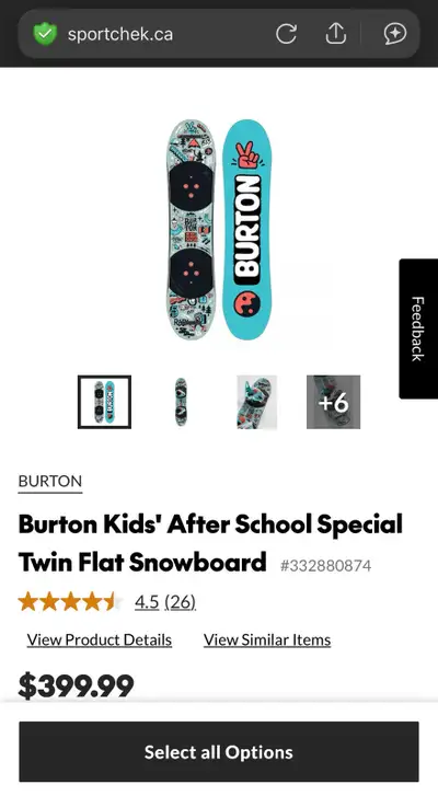 Like New! Burton After School Special Kids Snowboard , View more