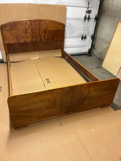 Base de lit double en bois massif, View more