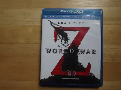 "World War Z" (Brad Pitt) BLU-RAY 3D + BLU-RAY + DVD + Digital Code I have for sale "World War Z" Bl...