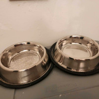 Cat or dog stainless steel metal bowls 