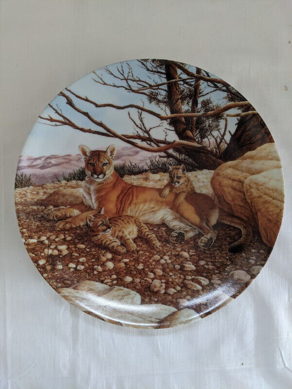Vintage Collector Plates Lee Cable Great Cats of the Americas x6 in Arts & Collectibles in Oakville / Halton Region - Image 3