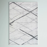 Amii Contemporary Ivory/Grey/Charcoal Area Rug 8'6"x11'6"
