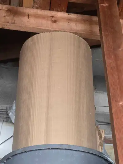 Corrugated Cardboard Roll. Not a full Roll, View more