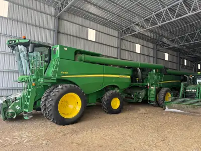 Two S680 John Deere combines for sale. Asking $139,000 each. Both combines have been shedded and ver...