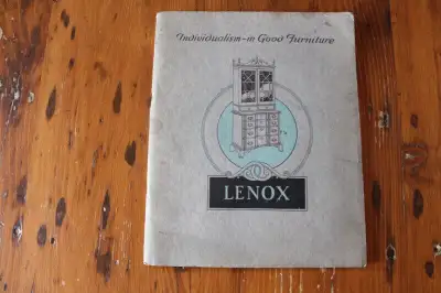 Lenox Shops Inc. 1923 Furniture Catalogue, View more