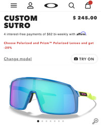 Oakley Custom Sutro Sunglasses 