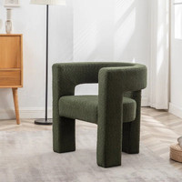 Wade Logan® Boucle Upholstered Square Armchair - Green