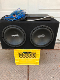 SOUND STAGE 500W AMPLIFIER AND 2 x 10” SPEAKERS WITH BOX