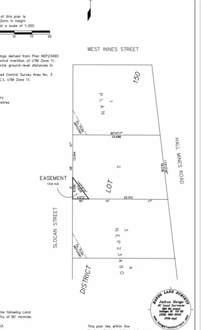 Lot For Sale Nelson 95’x55’ sloped lot in Rosemont neighborhood, close to schools and parks, Walking...