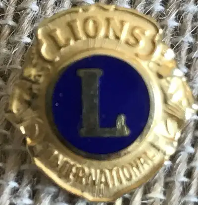 Lion`s Club Lapel Pin, View more