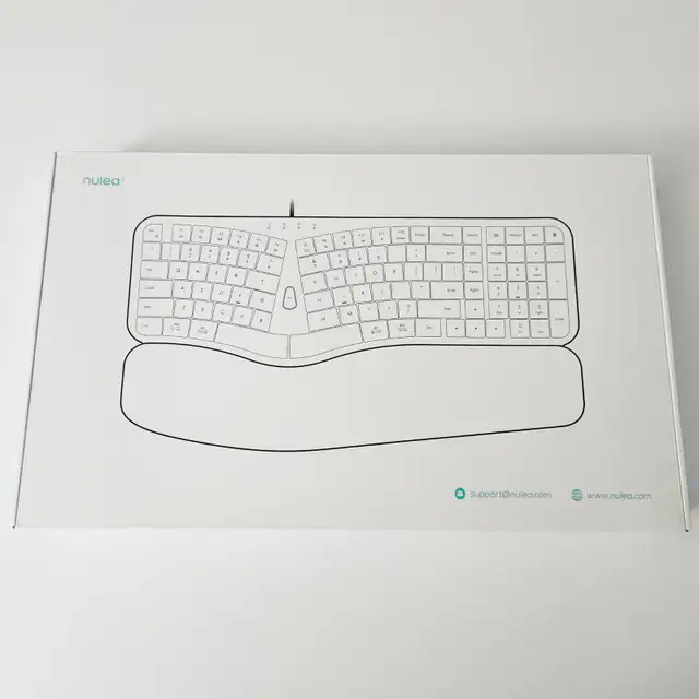 Nulea HA398 Ergonomic Split Wired Keyboard Palm Rest Full Size585103436070277121