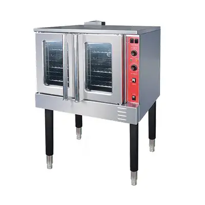 Single Deck Gas Convection Oven - Dimensions: 38”w x 43”d x 58”h - 54,000 BTU/hr. burner per deck