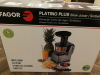 New Fagor Platino Plus Slow Juicer and Sorbet Maker
