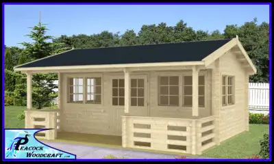 Bunkie Cabin Cottage Log House kit Specials, View more