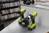 Ryobi Drill, Impact 2 Batteries and Charger