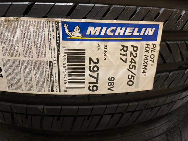 17" Michelin Pilot HX MXM4 Tires - BRAND NEW - 245/50/17 dans Pneus et jantes  à Ville de Montréal - Image 2