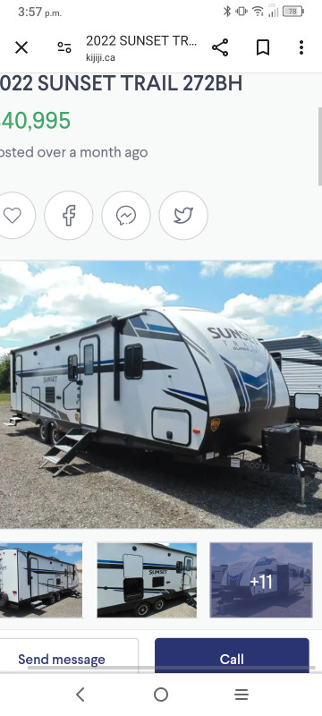 2017 SUNSET TRAILS 27FT in Travel Trailers & Campers in Sault Ste. Marie