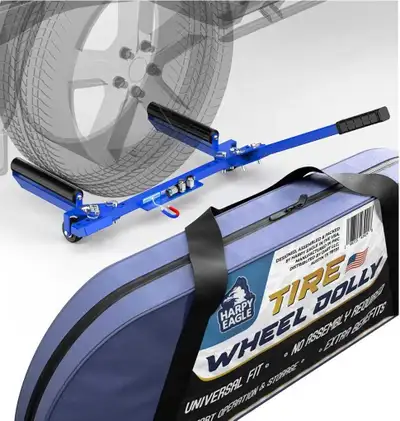 Selling a Harpy Eagle tire wheel dolly that comes with its original bag. It's designed for universal...