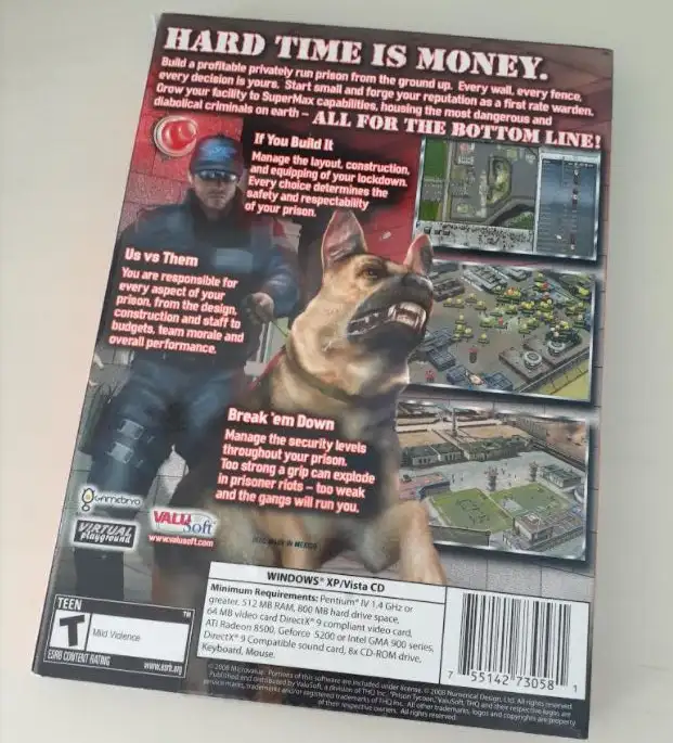 Prison Tycoon 4: SuperMax (PC, 2008) - PC Game - sealed64733718117249121