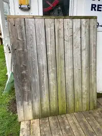 Wooden fence panels