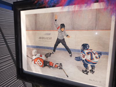 SIGNED JOHN  NEWBY  PRINT  " TRIPPED UP  ", View more