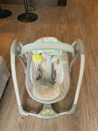 Ingenuity 5-Speed Portable Baby Swing with Music