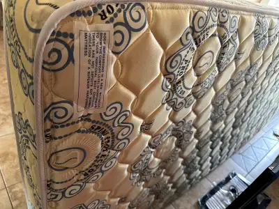 Twin Bed  box spring $5, View more