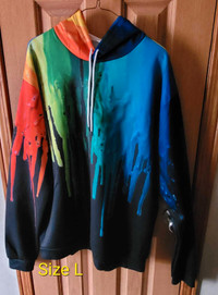 Colorful Hoodie size Large 