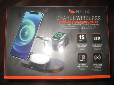 Helix 3-in-1 Wireless Charging Stand. Magsafe Wireless Charger.
