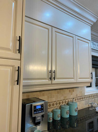 Refinish and refacing kitchen cabinets with high quality spray 