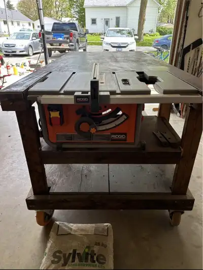 Work Bench with Saw, View more