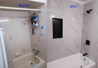 4x8ft wall panels marble porcelain look waterproof bathroom use