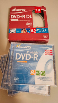 Blank DVDs (DVD-R / DVD+R DL) - Brand new