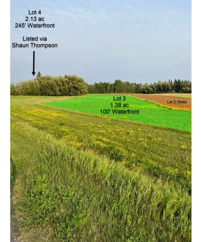 1.38 acre vacant  WATERFRONT lot near Lac du Bonnet63235756903425123