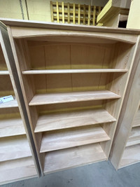 Solid wood birch shelf with 5 shelves 61”x36x12
